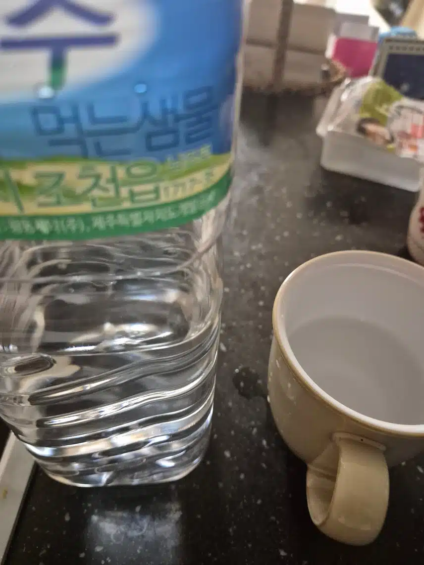 삼다수 자기전 1잔
