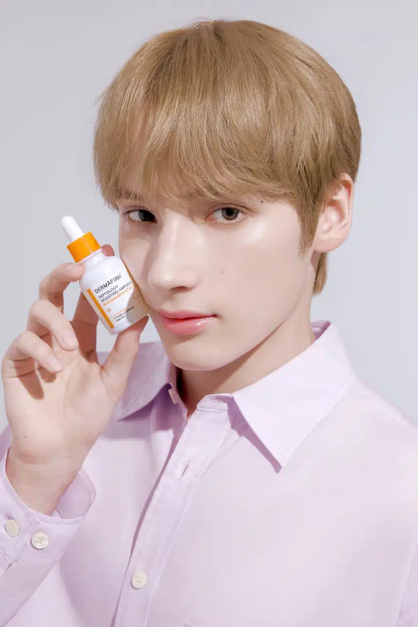 더마펌 글로벌 앰버서더 발탁된 TXT 휴닝카이