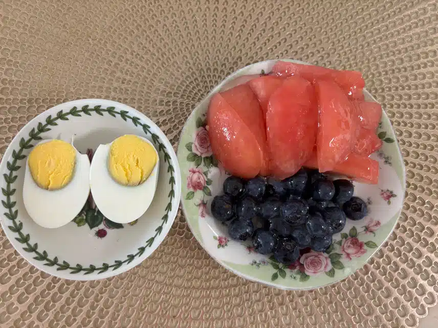 아침식단🍅🥚🫐