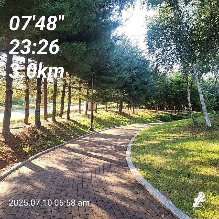 새벽운동 다녀왔어요 ㅎㅎ