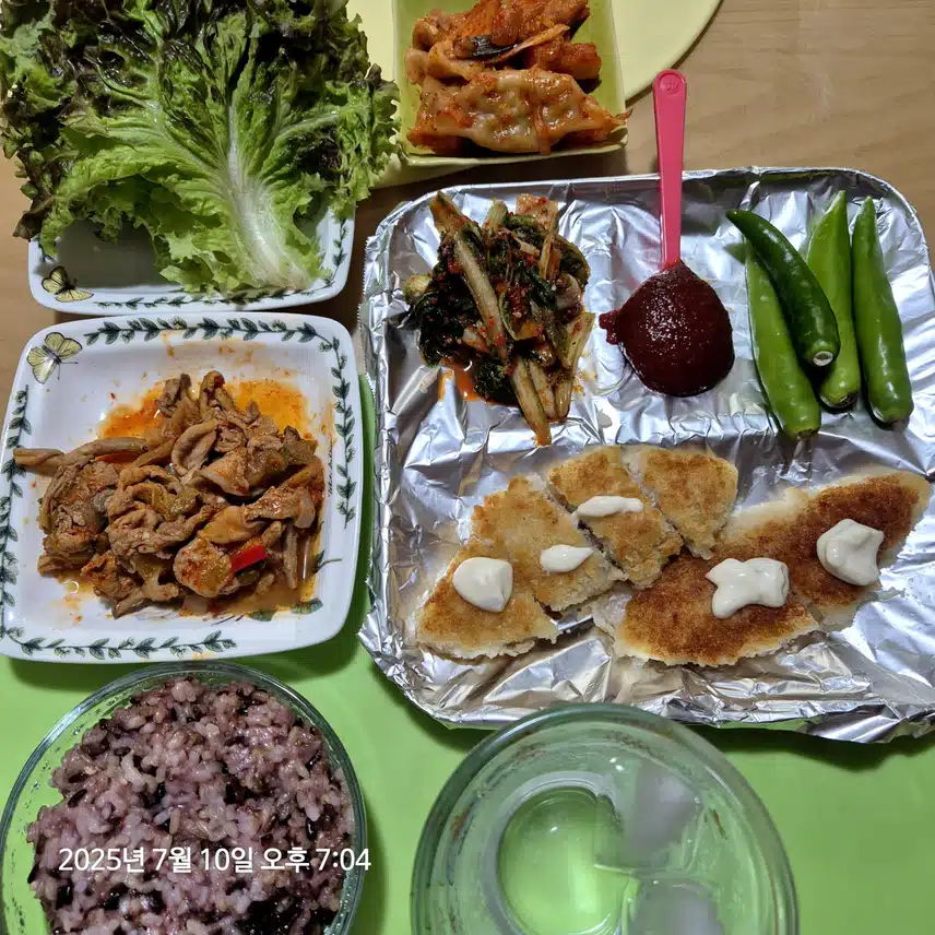 목요일 쌈 저녁식사!