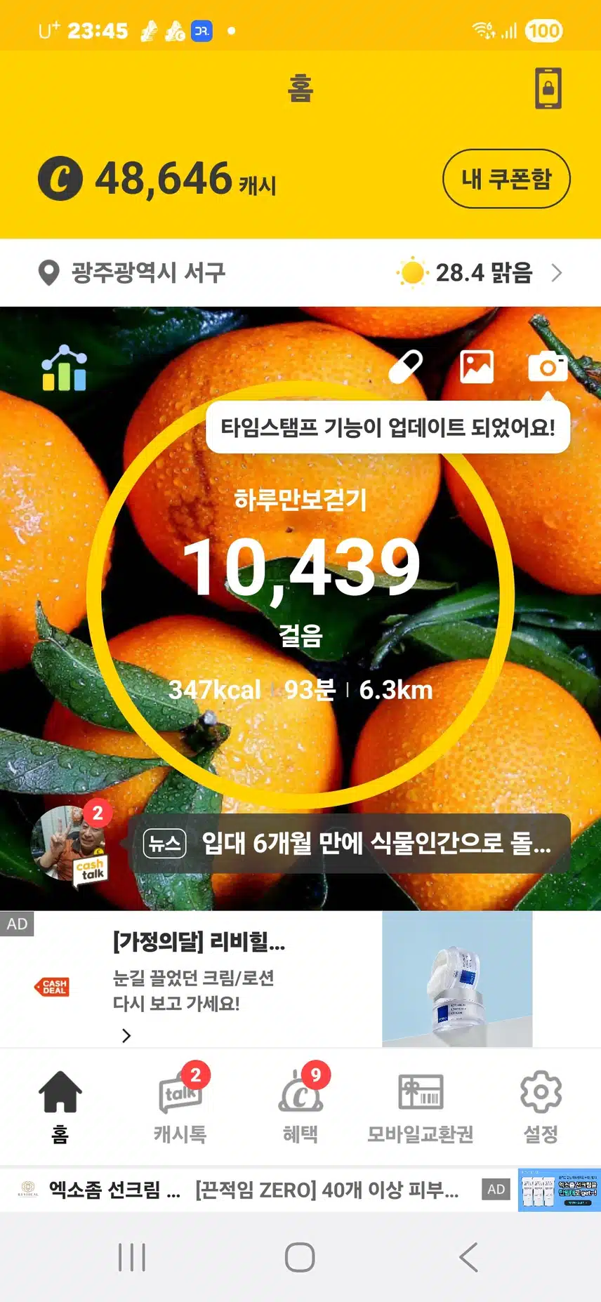 걸음수 인증