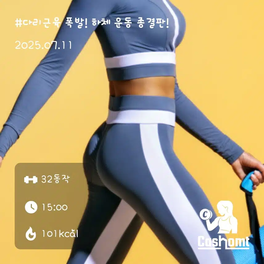 오후 홈트🏋‍♀️🏋