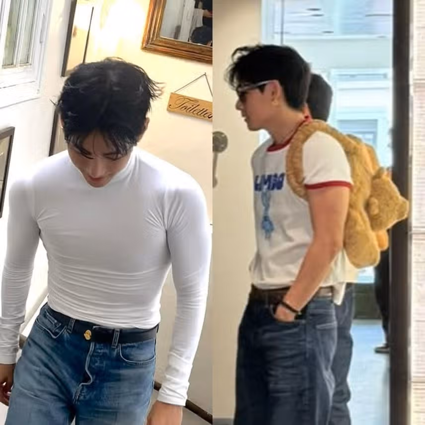 오늘 자신의 인스타에 외국 근황 사진 올린 뷔