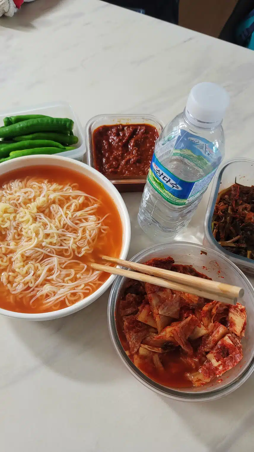 시원한 동치미 라국수