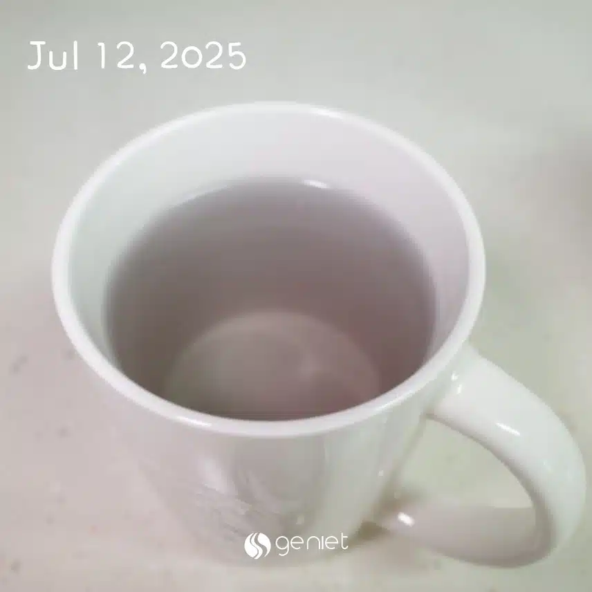 물 한 잔해요.