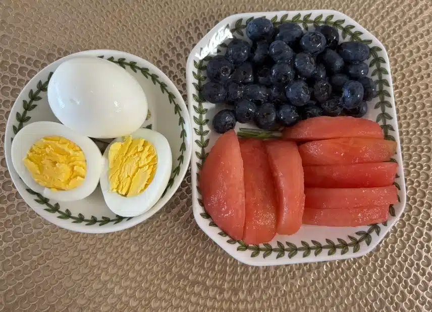 아침식단🍅🥚🫐
