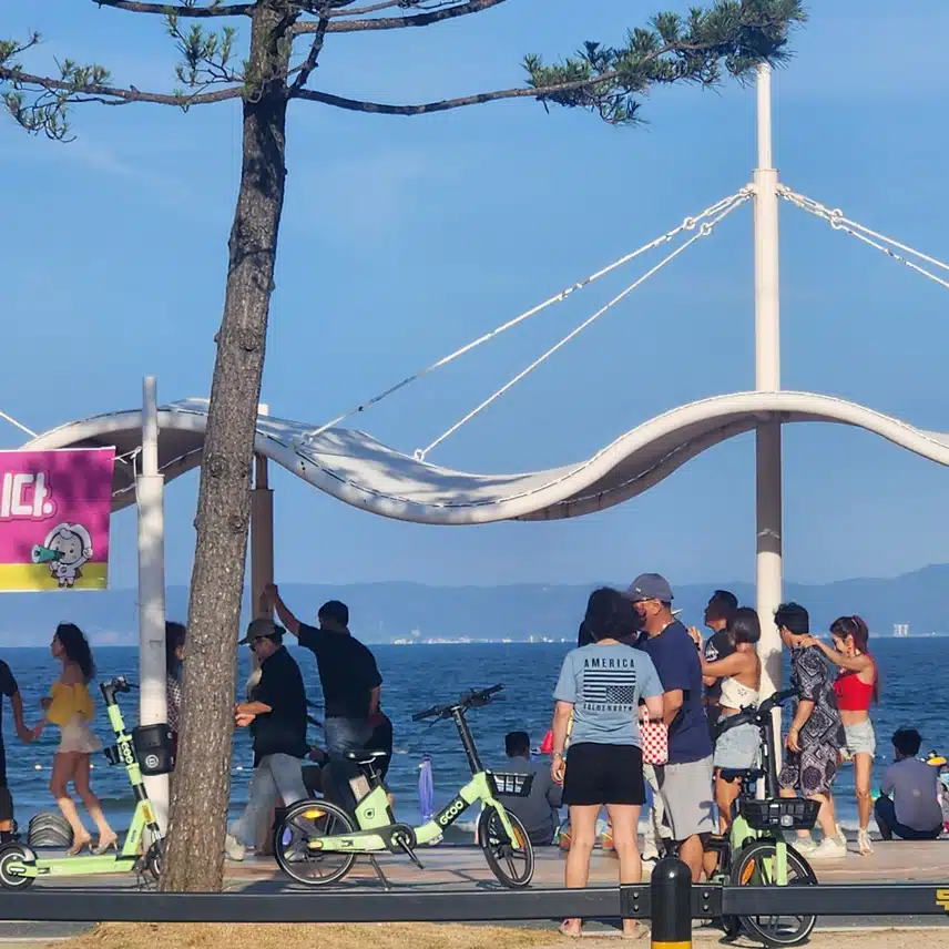영일대 해변... 축제의 장 입니다.