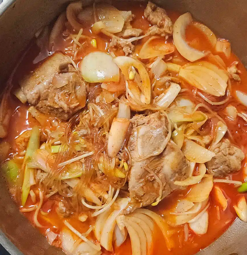 매콤한 물갈비