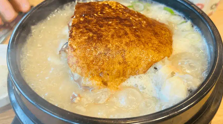 누룽지 삼계탕 먹었어요