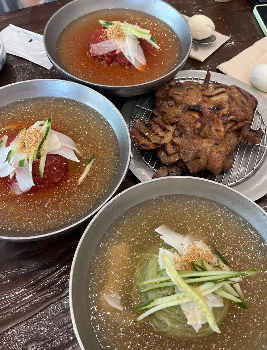 더운날엔 불향가득 꼬기랑 냉면~