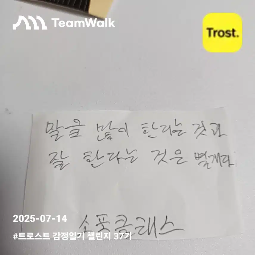 감정일기7일차인증