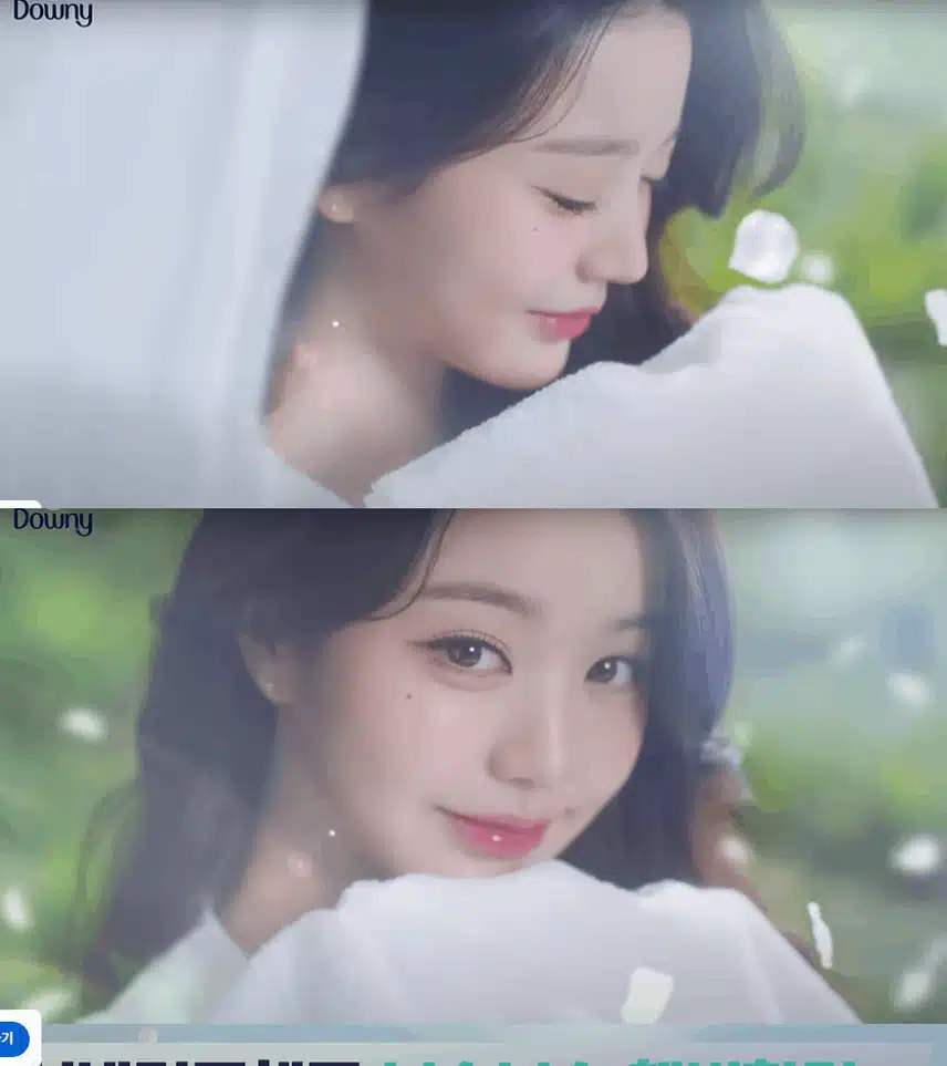 장원영님 다우니 광고 너무 예쁘네요.