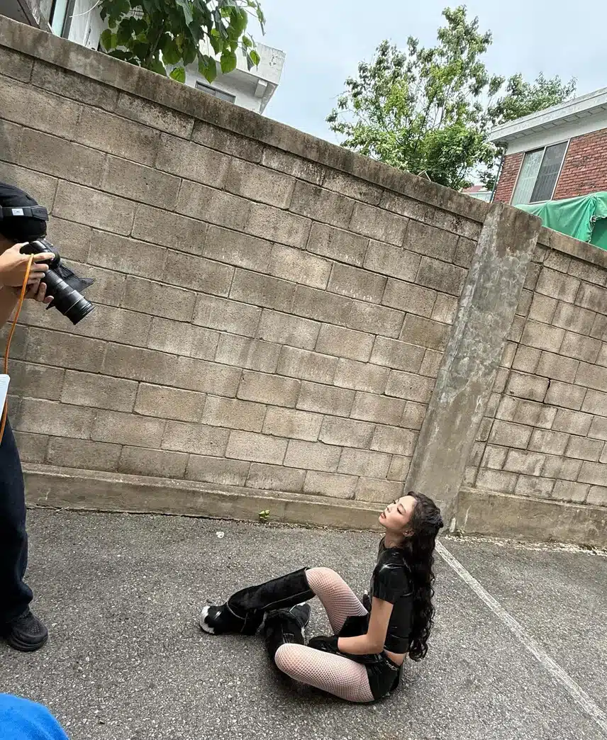 제니 인스타로 보는 뛰어 뮤직비디오 촬영 현장