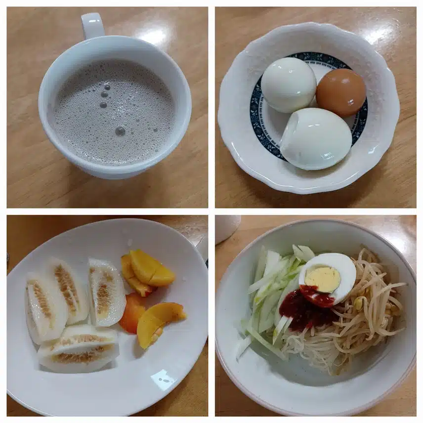 콩담백면 먹었어요~