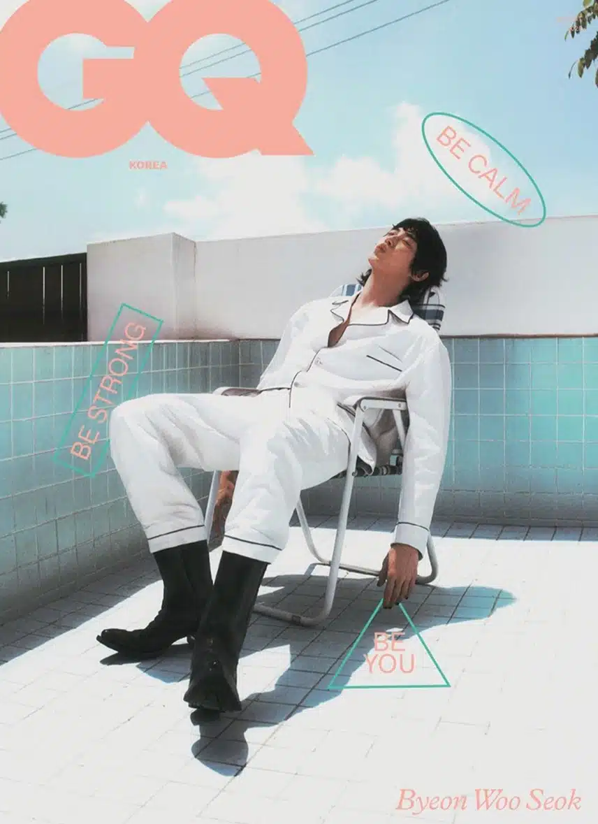 Sesión fotográfica de la portada del número de agosto de Hip Byun Woo-seok para Prada