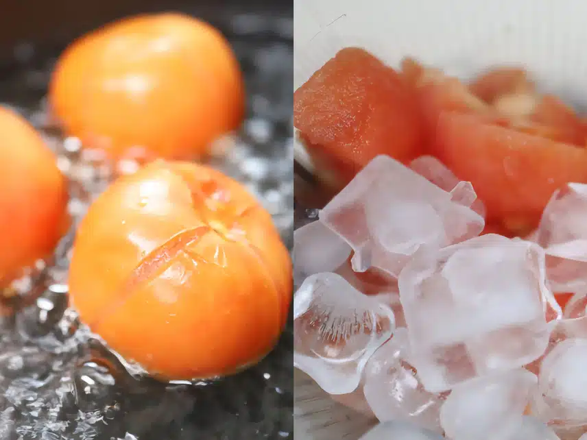 직접 갈은 토마토 주스 🍅
