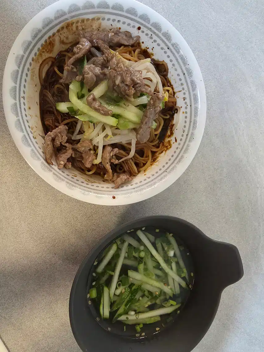 콩담백면 맛나요💚💚