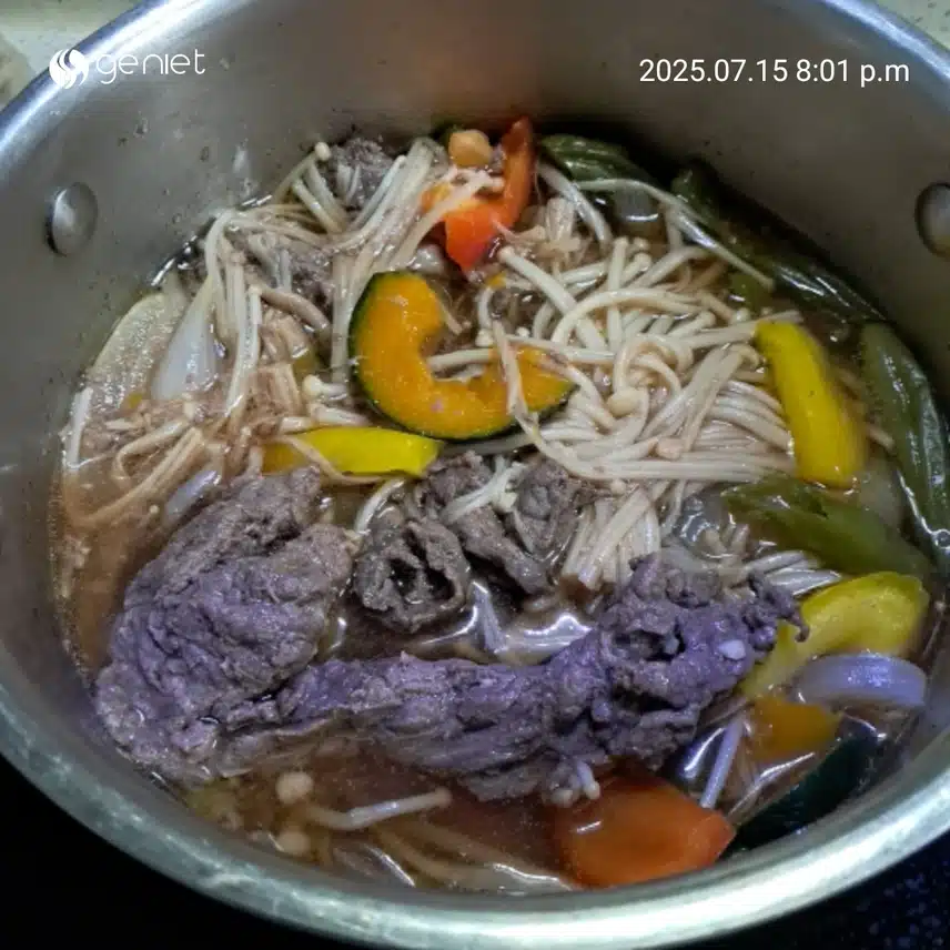 저녁은 불고기와  밤골뱅이로~