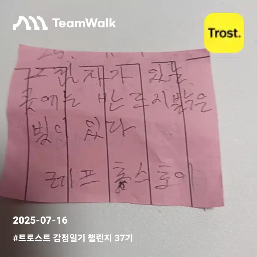 감정일기9일차인증
