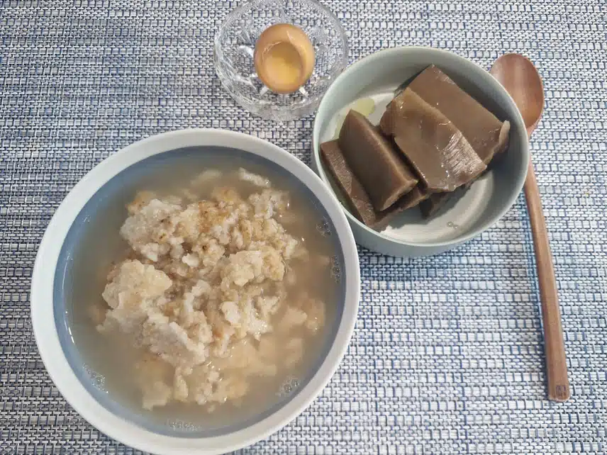구수한 현미 누룽지. 
