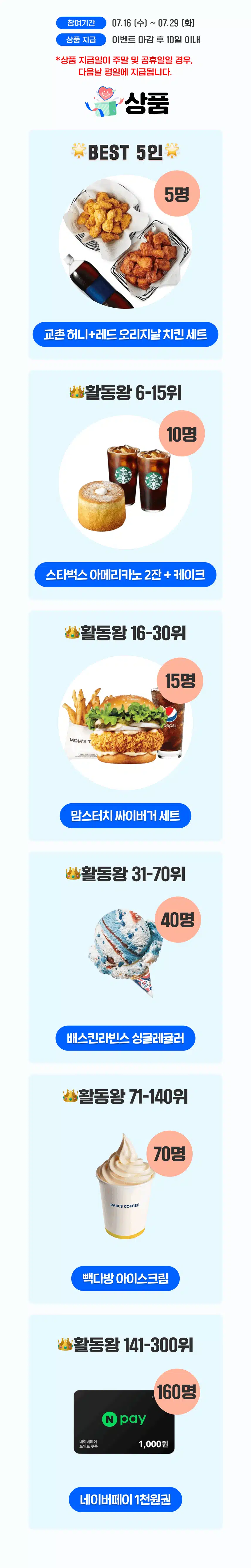 🔔[치킨 증정] 게시글만 남기고 선물 받자! 팬마음 활동왕 33회차 오픈! (~7/29)