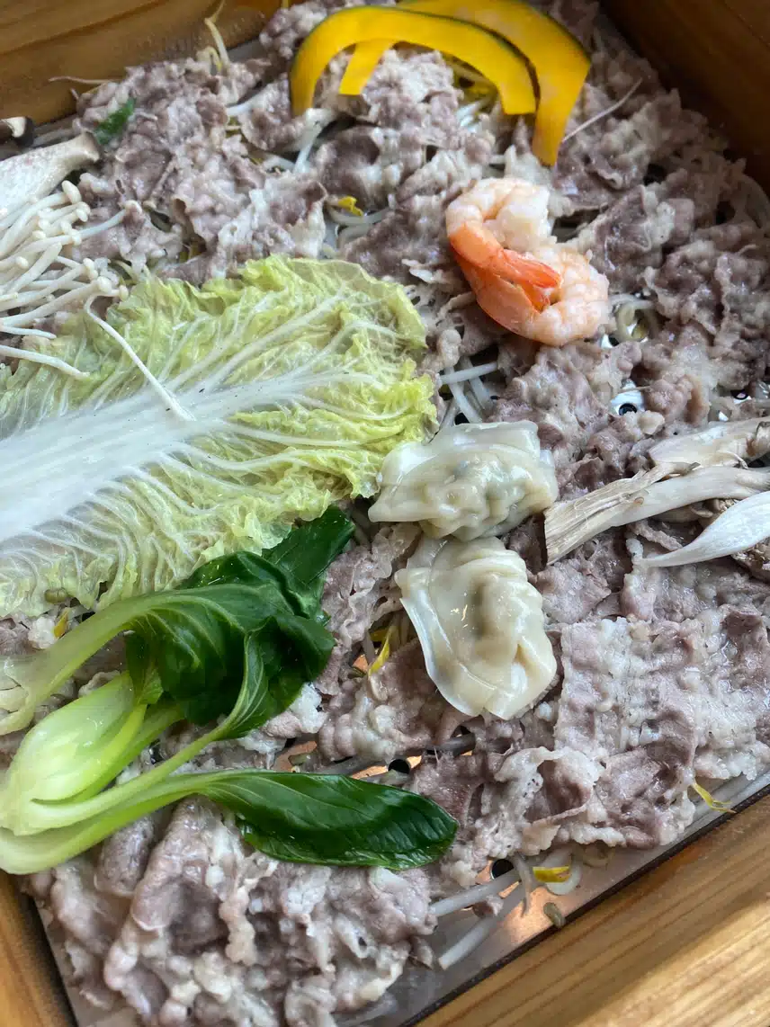편백찜 먹었어요
