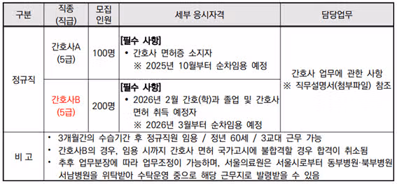 서울의료원 간호사 채용, 연봉부터 합격스펙까지 대공개!