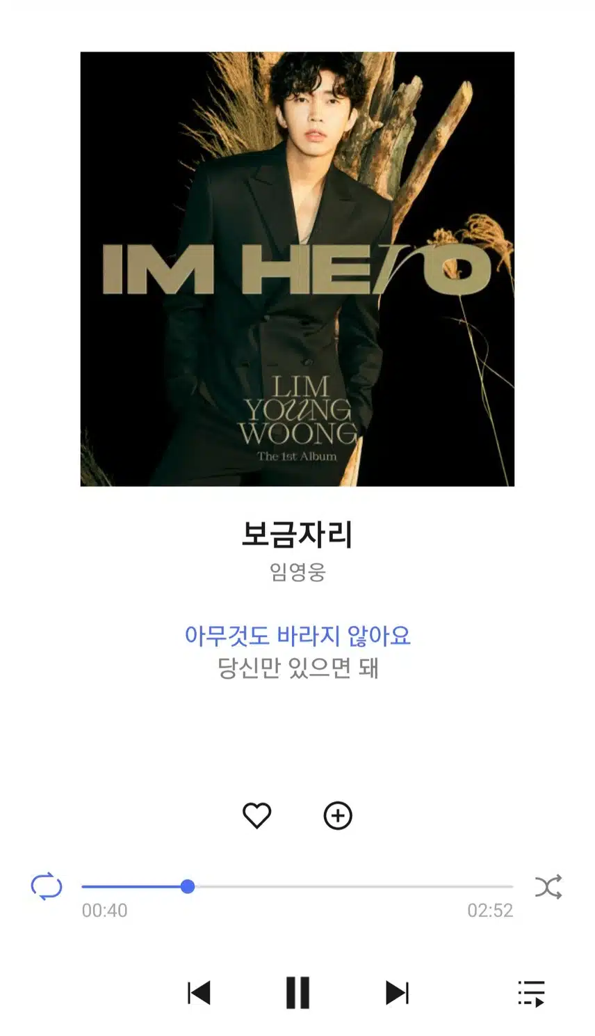 영웅님 보금자리 노래 들으며 퇴근해요 