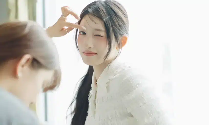 화보찍는 모습이 인간 복숭아같은 아이브 이서