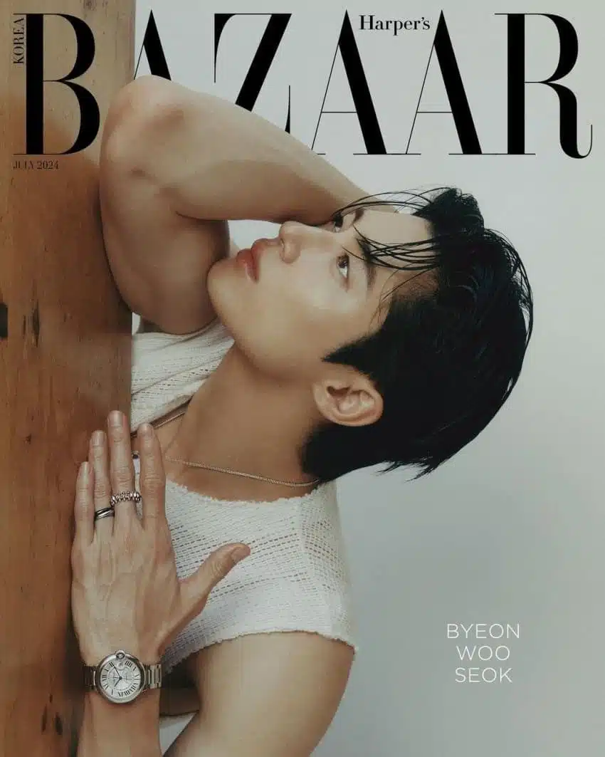 Ya que es verano, ¿deberíamos ir a ver el pelo de Byun Woo-seok? Jaja.