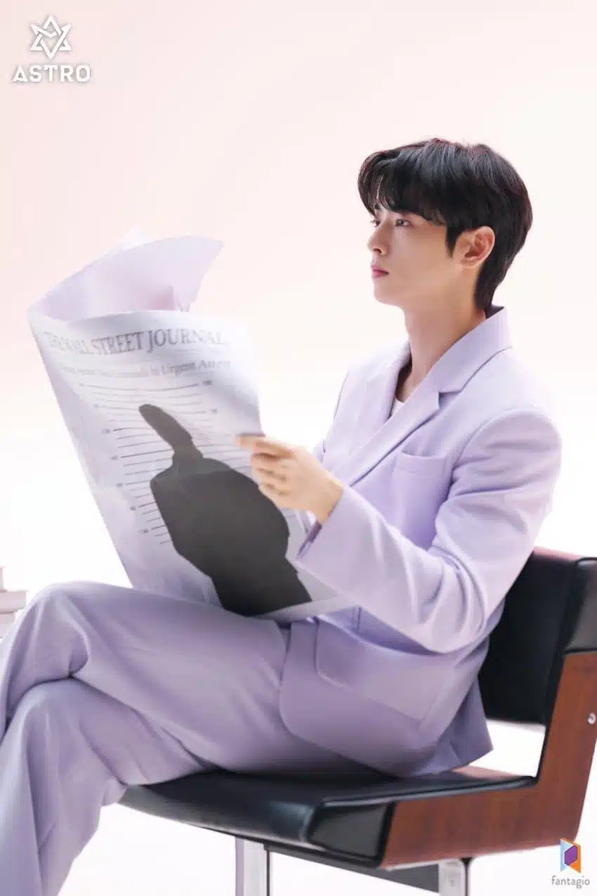라벤더 향 날 것 같은 차은우 유플 비하인드 포토