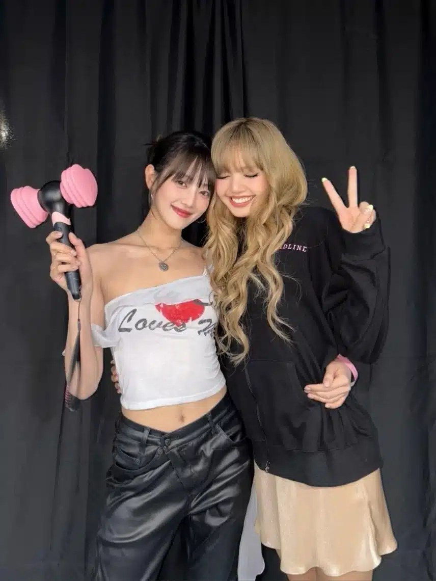 리사와 블랙핑크 콘서트를 보러온 아이들 민니