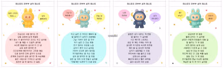 라부부 테스트 뭐야? 링크 MBTI 결과해석 캐릭터유형 인기 이유까지!
