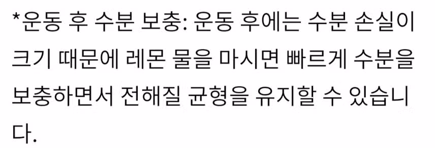 산책 후 레몬수로 🍋