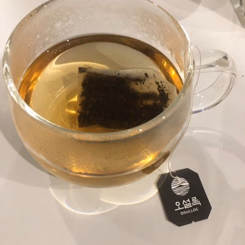 따뜻한 동백꽃 티🍵