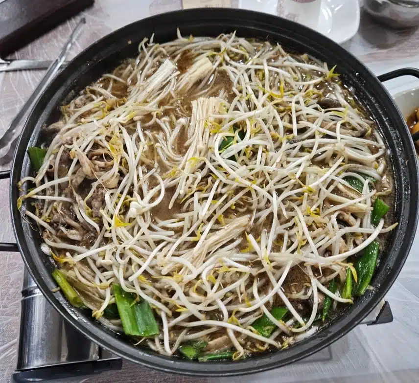 숙주 듬뿍 불고기로 