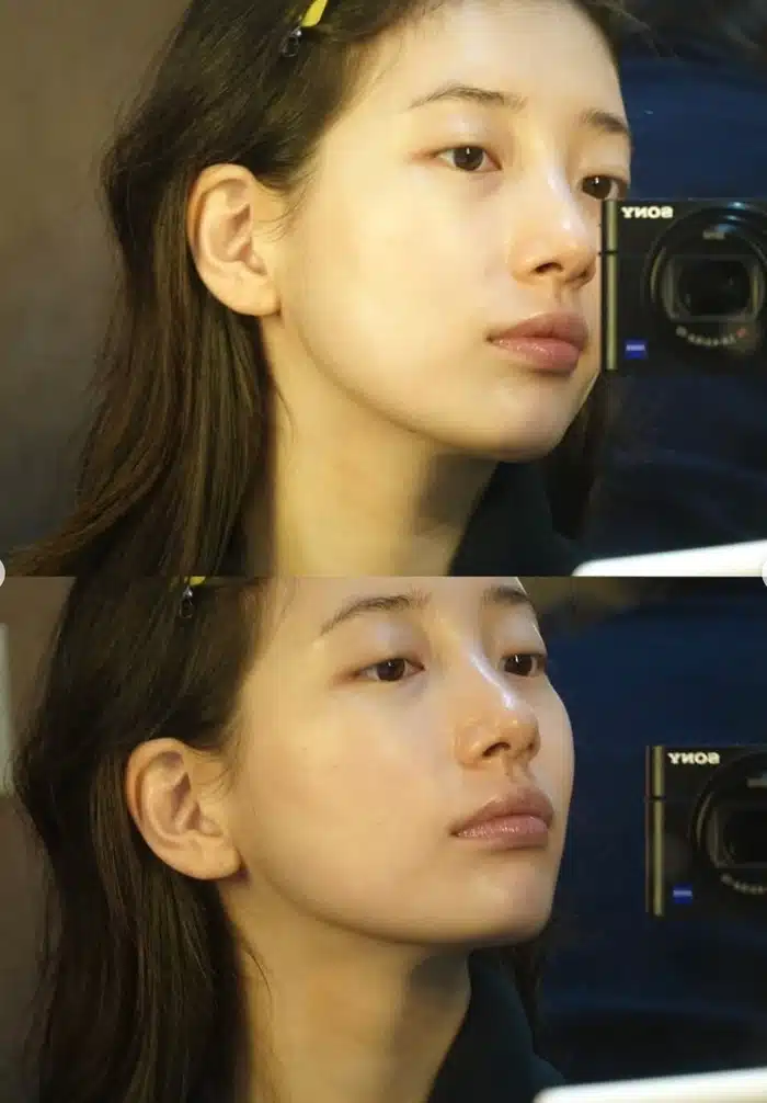 A photo of Suzy who is beautiful even with a bare face