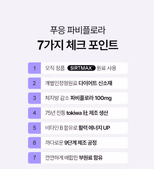 파비플로라 효능 후기｜-3kg 달성부터 부작용까지