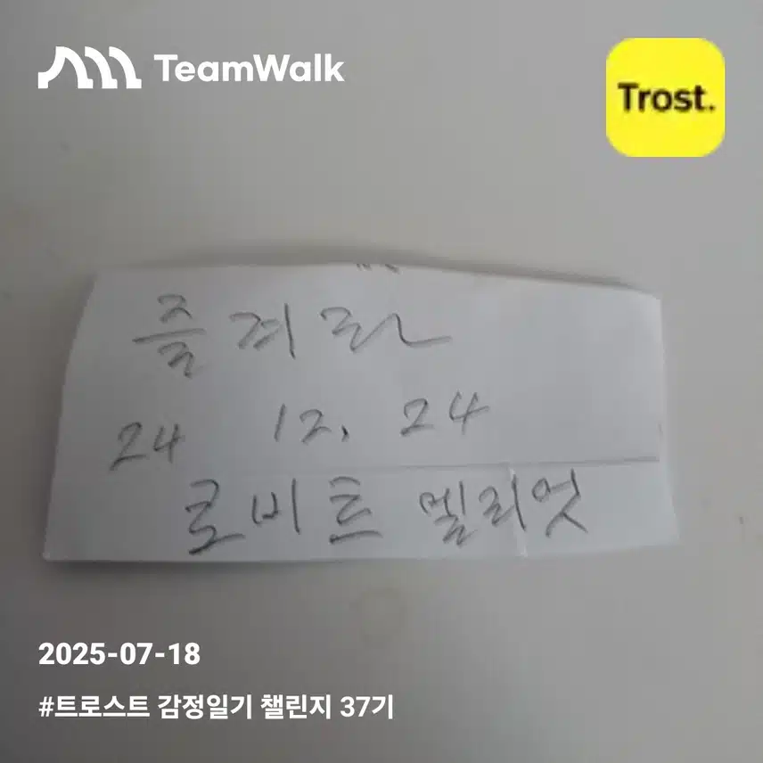 감정일기11일차인증