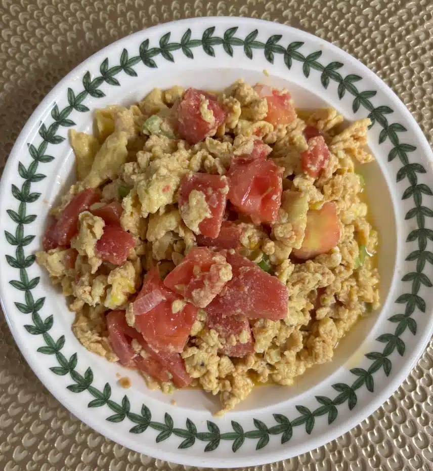 아침은 토달볶음🥚🍅