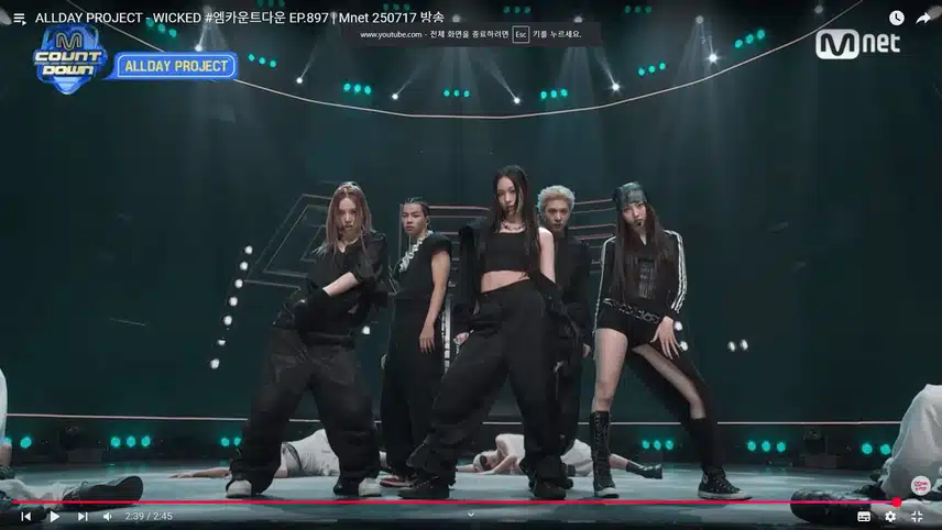 Yesterday, they performed Wicked on M Countdown