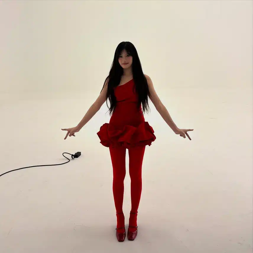 파파존스 촬영날의 말랑콩떡 아이브 이서