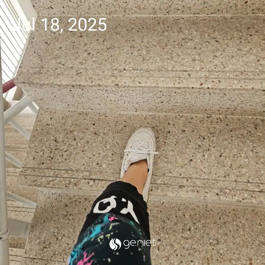 걷기운동 후 계단오르기로 