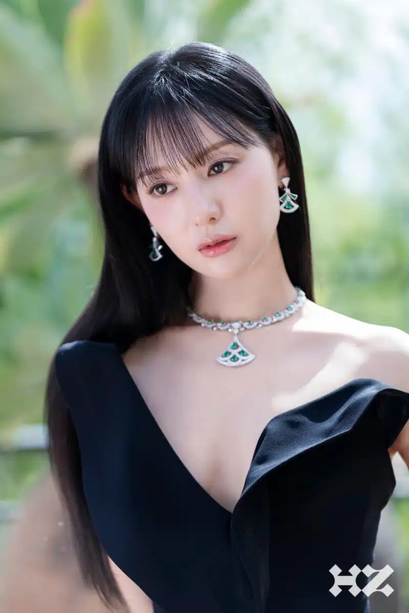 Kim Ji-won Bulgari Noblesse July issue photoshoot behind the scenes photosjpg