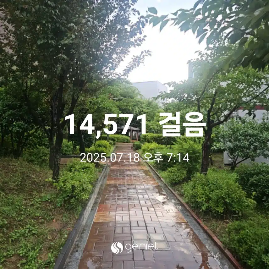 하늘 바라보며 산책으로 🏃