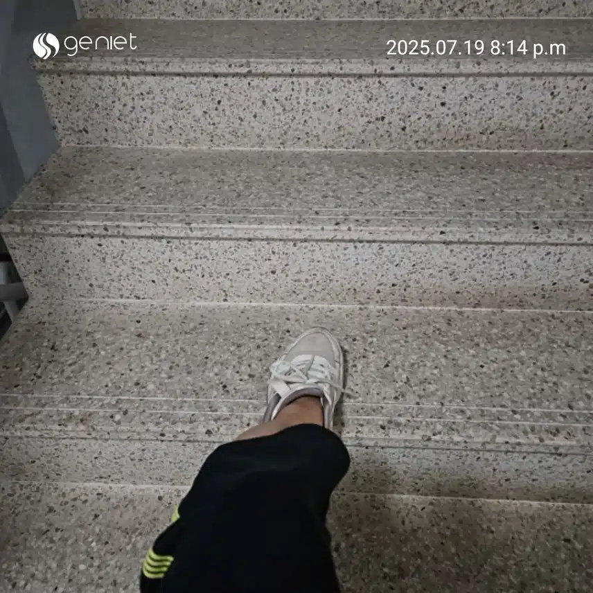 걷기운동 후 계단오르기로 🏃