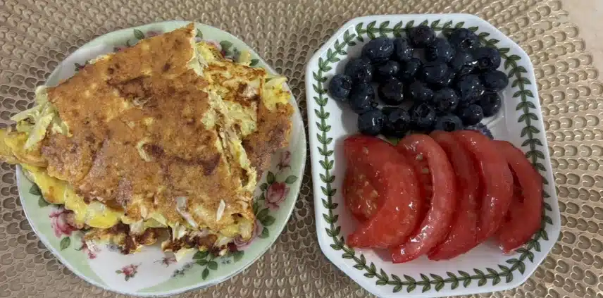 아침식단🍅🫐🥚🥬