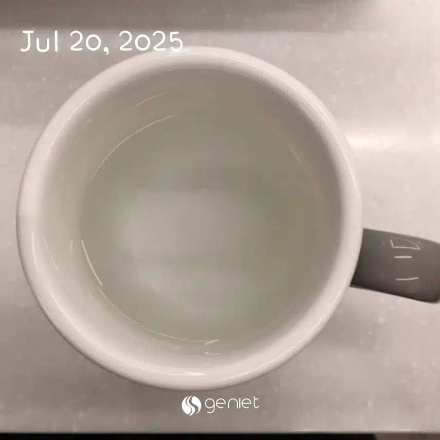 공복물 한 잔