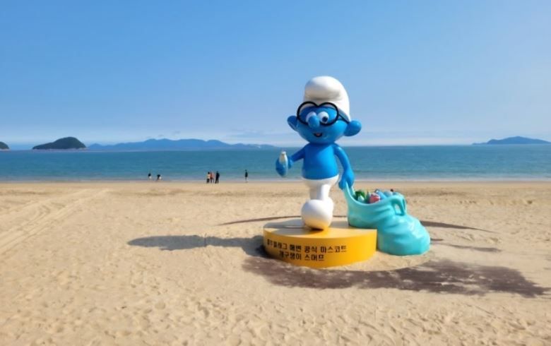 작년 여름에 가족과 다녀온 <명사십리 해수욕장>